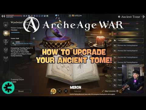 ARCHEAGE WAR : HOW TO UPGRADE YOUR ANCIENT TOME & CRAFT A BATTLESHIP (BEGINNERS GUIDE) | TAGALOG
