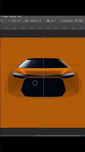 From Sketch to Render in Photoshop! 🤯🚗 (Front View Transformation)