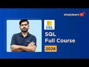 SQL Full Course 2026 [FREE] | SQL Tutorial For Beginners 2026 | Advanced SQL Course | Simplilearn