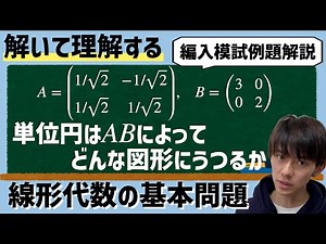 【解いて理解する】線形変換と行列式 〜編入模試基本問題解説7