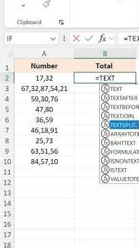 How to Sum With TEXTSPLIT Function in Excel || TEXTSPLIT Function in Excel #shorts