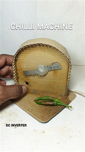 Powerful mini chilli machine 😋🌶️ #chillimachine #dcmotor #motor #shorts