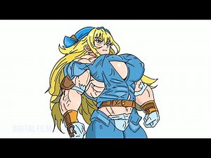 SUPER HERO STRONG MUSCULAR LADY ANIME AMAZING ART WORK