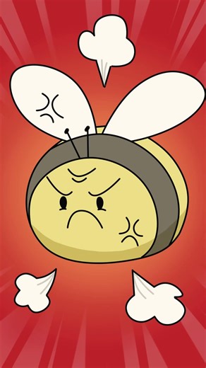 Fiona the angry bee is learning how to calm herself 😤☺️#cute #fun #kawaii #moody #angry #behappy