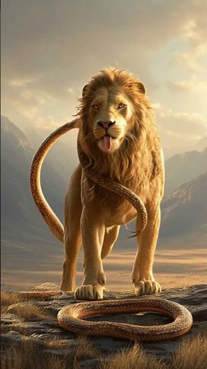 Majestic Lion to Snake Hybrid Transformation | Epic Fantasy Morph Animation