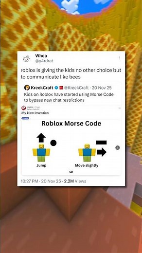 Kids Using Morse Code In Roblox