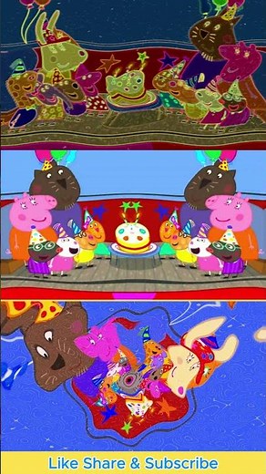 [Peppa Pigfx] Choe's Birthday Bus Party! 🚌🎂 #funny #peppapig #birthday #shorts #parody #