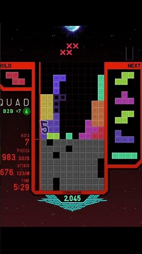 [TETR.IO] NES Tetris Vs Modern Tetris #tetris #gaming #games #tetrio #gameplay #classictetris #nes