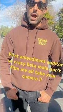 Crazy beta male demands I stop filming or else !!! #photography #firstamendment #1stamendment