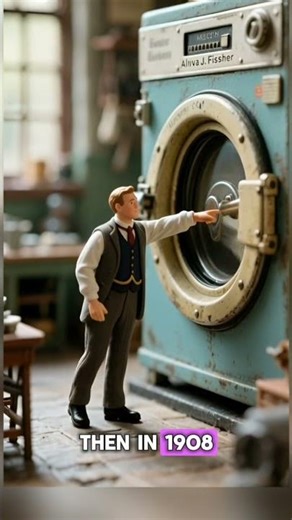 The History of the Washing Machine: From Manual Washing to Modern Technology#shorts