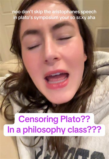 Banning Plato??? University censorship at Texas A&M??? No Symposium in Philosophy class??? Anyway not a video on the absurdity of all that, but rather just a lil story of what anyone who skips the Symposium is missing. The Aristophanes speech is one of the greatest moments in literature and I’ll go to bat for that any day 👆❤️‍🔥🪞 #greekphilosophy #philosophy #bannedbooks Socrates