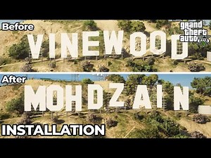 How to Change Vinewood Sign in GTA 5 | A to Z Alphabets Installation | Easy Installation Guide