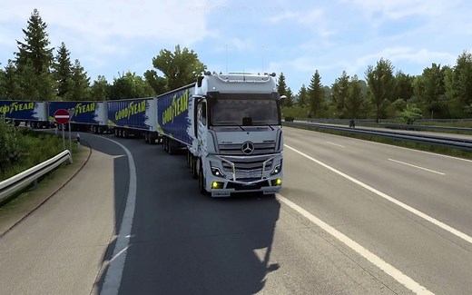 欧卡2Mod：受得了？你们再给我飙车看看 公路列车！！！ MEGA ROAD TRAINS TRAILER MOD V1.0 ETS2 MOD