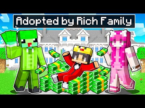 Adopted By RICH FAMILY In Minecraft!