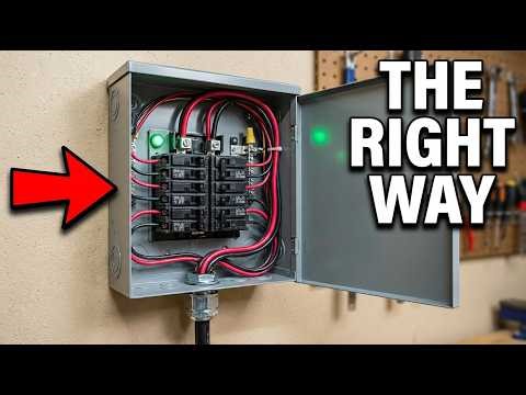How to Install a Generator Transfer Switch The RIGHT Way