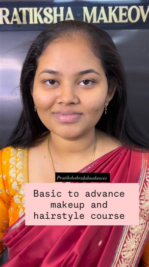 👑Pratiksha Gaikar👑 on Instagram: "Basic to advance makeup and hairstyle course…💯😊 Makeup artist @pratikshabridalmakeover Modal - @sakshimakeupartist2312 Topic- makeup, hairstyle,saree draping….✨❤️ Location 📍Khopoli- Rd complex #basictoadvancemakeupclass #basic #advance #professional #course"