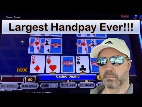 Largest Handpay Ever!!! OMG! 10x Multiplier! TDB UltimateX Video Poker #casino #poker #gambler