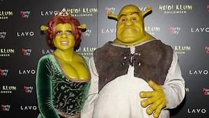 Heidi Klum Dresses as Shrek's Fiona for Halloween Party — with Her Boyfriend as the Beloved Ogre