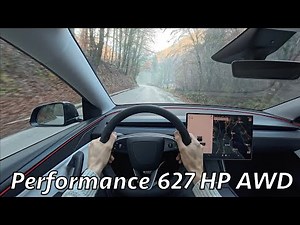 Tesla Model Y Performance 2026 POV Driving Review (AWD, 627 HP)