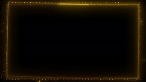 border frame, golden glowing border, rectangle, square, frame, black Golden frame border particles g