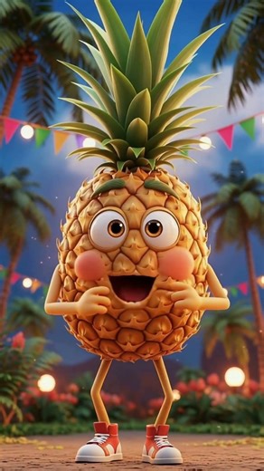 💃 Dancing Pineapple Fun 🍍✨#ytshorts#shorts #fruit