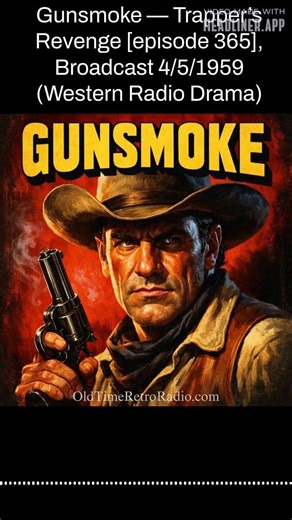 Gunsmoke — Trapper’s Revenge [episode 365], Broadcast 4/5/1959 (Western Radio Drama) | Gunsmoke...