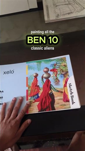 Painting All Classic Ben 10 Aliens 🎨🔥| New Painting Series | #shortsfeed #ben10 #shortsvideo