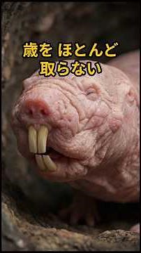 「歳を取らない動物、実在しました」#ハダカデバネズミ #生き物 #雑学 #動物 #不思議な生き物