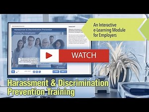 Harassment & Discrimination Prevention Training for Employees (eLearning Module)