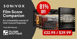 Save up to 81% on Sonivox Film Score Companion, Stratum, Solina Redux & Essential Keyboard Collection