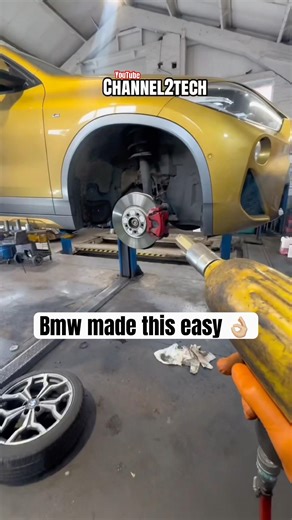Noisy BMW wheel bearing removal ⚠️ #garage #repair #pov #cars #tools #automobile #diy