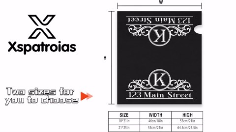 Custom Monogram Family Name Mailbox Covers Magnetic Personalized Numbers Street Address Mailbox Wraps Customized Post Letter Box Cover for Garden Yard Standard Oversized Mailbox Decor