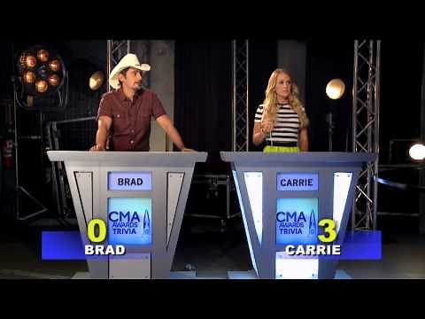 "CMA Awards Trivia" with Brad Paisley & Carrie Underwood!