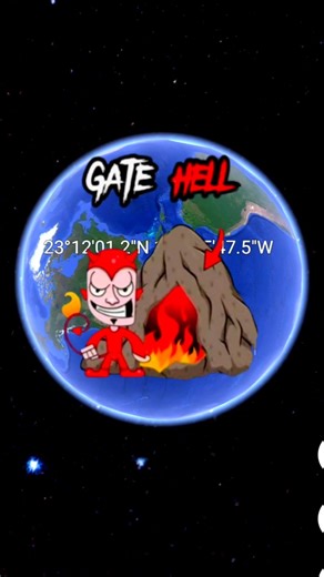 I found ☠️the gate hell 👹on google maps and google earth #trending #viral #shorts #googlemaps #map