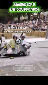 Ranking Top 5 Epic Soapbox Fails Part 8! #soapboxrace #AICommentary #FunnyFails #Shorts