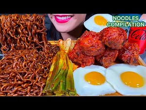 BEST OF STELLA ASMR NOODLES COMPILATION PART 1 MUKBANG MASSIVE Eating Sounds