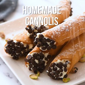RECIPE: https://selfproclaimedfoodie.com/cannoli/ Cannolis are one of my favorite Italian dessert recipes! My homemade cannolis start with a scratch made shell filled with the best creamy filling! This heavenly treat definitely takes time and patience, but every ounce is worth it! | Self Proclaimed Foodie