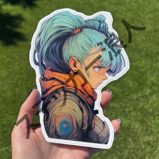 Bulma Dragon Ball Inspired Sticker - Etsy