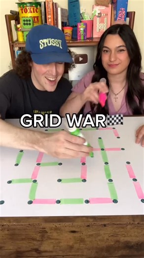 Nate & Casey Bush on Instagram: "GRID WARS😈🏁 Didn’t see that coming…😅😮‍💨 #gamenight #boardgames #games #coupleschallenge #challenge"