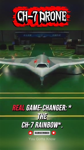 CH-7 Rainbow: China’s New Stealth Drone That Looks Like a Threat #technology #military #modern#drone