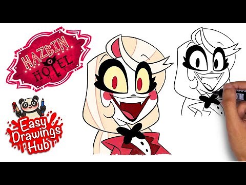 How to draw Charlie from Hazbin Hotel in 6 minutes