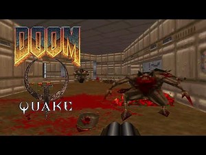 Doom 1 Quake Edition Level 3 Toxin Refinery Classic Doom Quake (Gameplay Android)