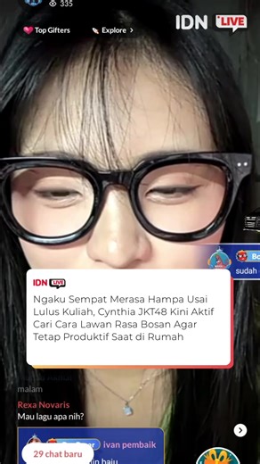 Lulus kuliah tapi malah ngerasa kosong? Cynthia JKT48 pernah ada di fase itu.🥹 Menurut kamu, fase paling berat setelah lulus itu apa?💬 #cynthiajkt48