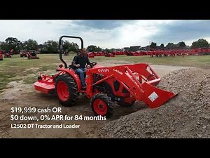 Work Easier and Save Money With The Kubota L2502DT Tractor Package