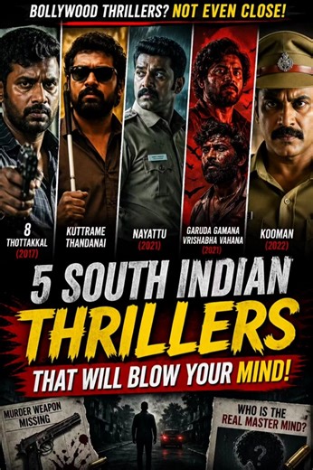 👉 “Top 5 South Indian Crime Thriller Movies Jo Tumne Miss Kar Di 😱🔥”