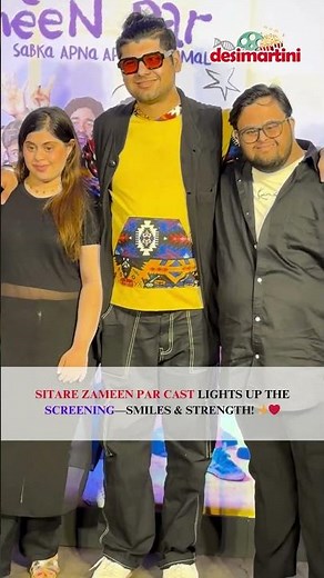 Sitare Zameen Par cast lights up the screening—smiles & strength! ✨❤️