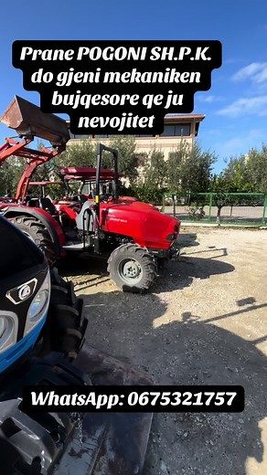 Prane POGONI SH.P.K. do gjeni mekaniken bujqesore qe ju nevojitet