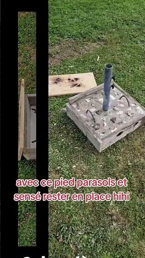 Faire un pied de parasols