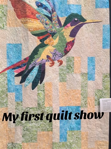 I entered into my first quilt show ever last weekend! both of my entries were gifts, the hummingbird I gifted to my grandma at the show and totally surprised her. Or took a lot of courage and I am so proud of myself for entering them. The show itself was amazing, and I cannot wait until our guild hosts the show again in 2 years. I am already plotting my next entries and trying to recruit my friends into the hobby. If you are local to the Modesto area in California, you should come join us at a C