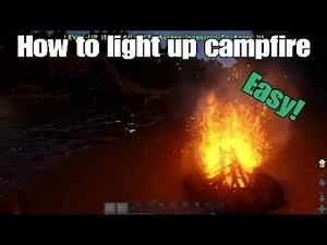 Ark Survival - How to light up campfire